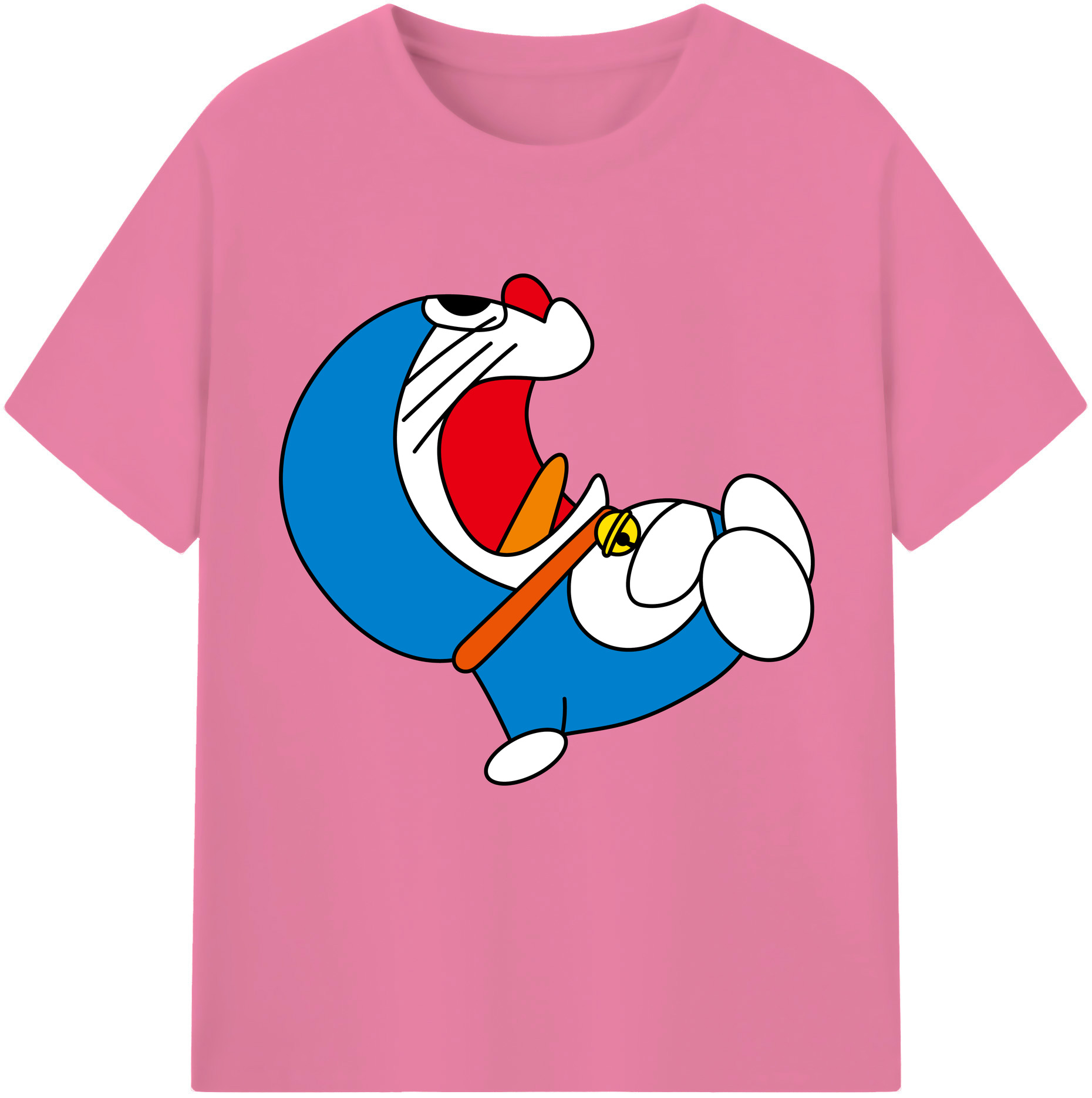 （画像用） ドラえもん Doraemon 綿100％半袖Tシャツ（フロントプリント）